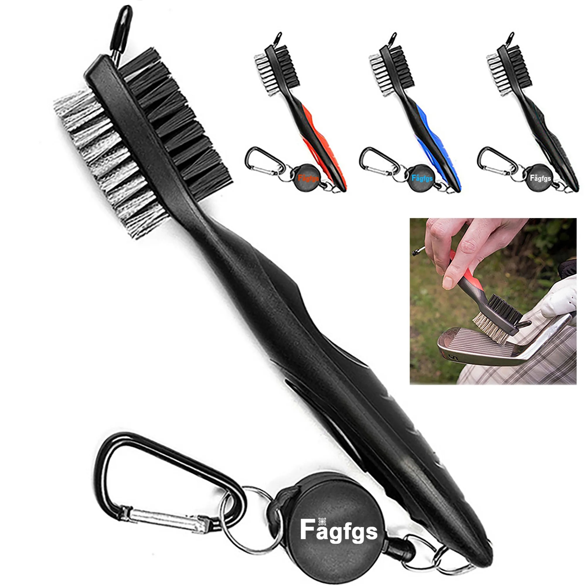 2 in 1 Portable Golf  Brush Cleaner 6