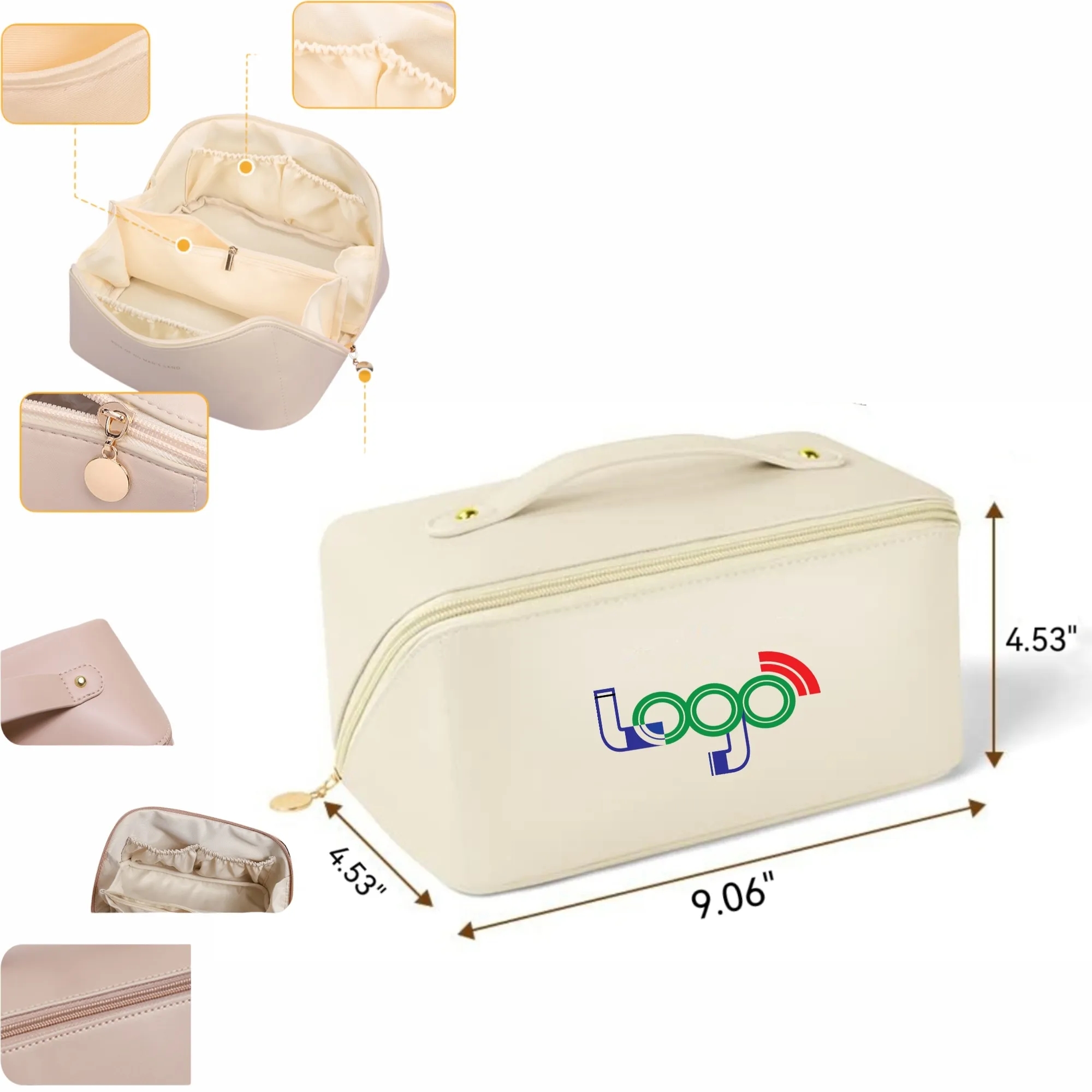 Fashionable Portable PU Cosmetic Bag 1