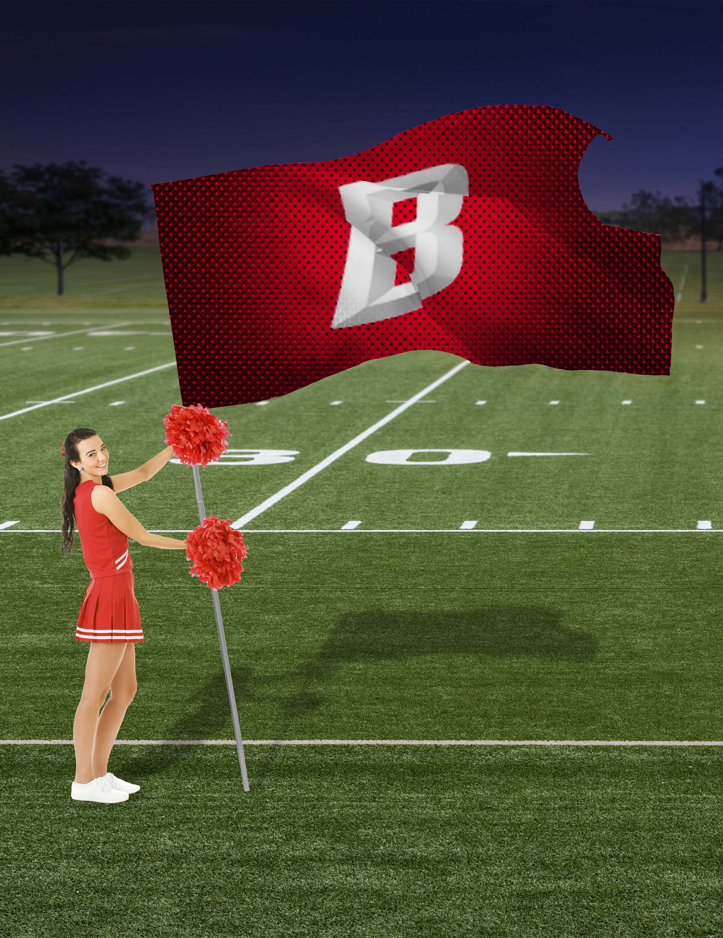 4' x 6' Spirit Flag Kit Double-Sided 10