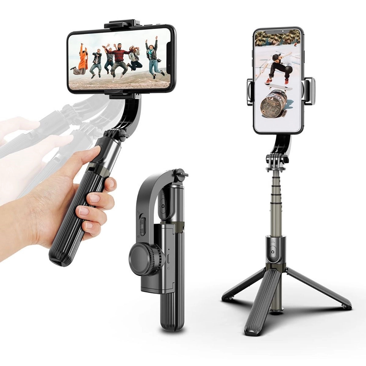 Mini Gimbal Stabilizer Bluetooth Selfie Stick 4