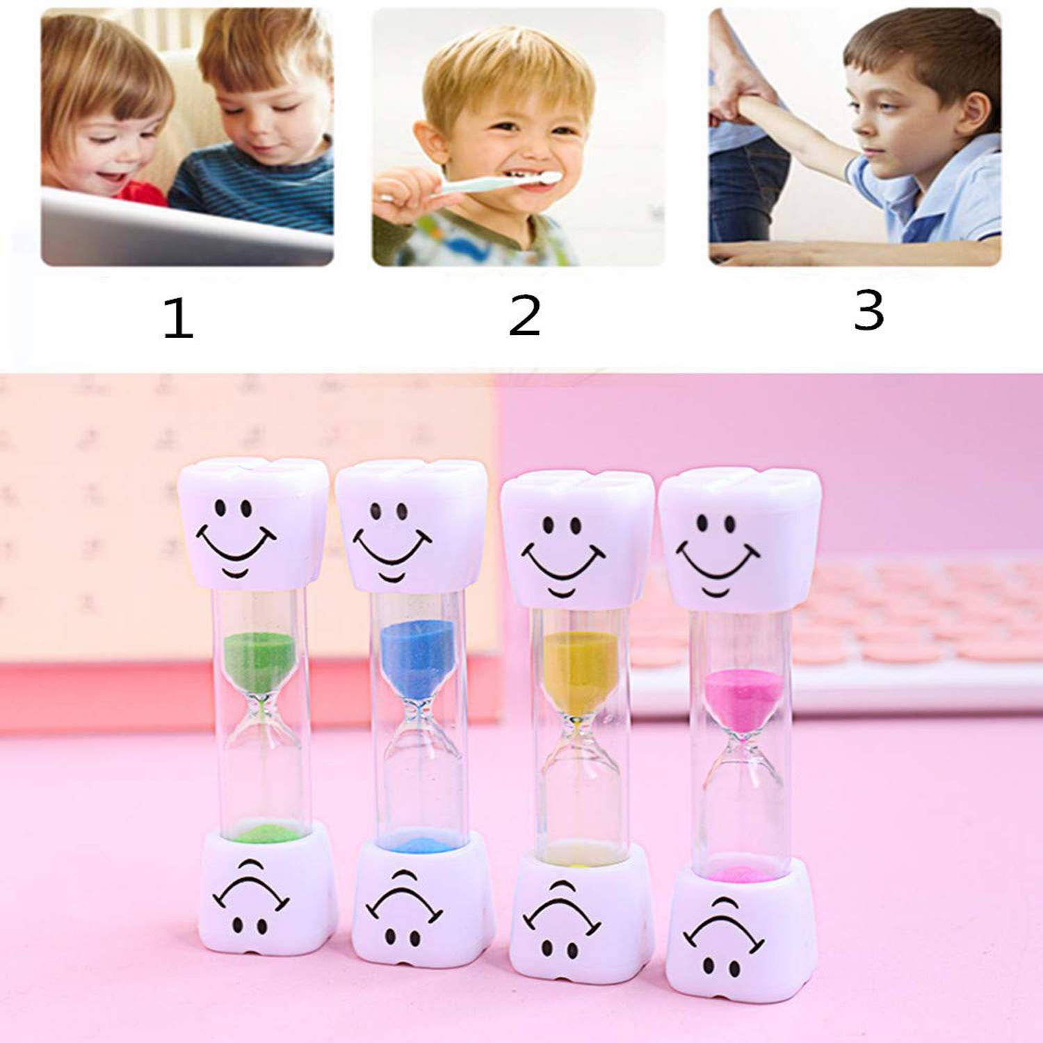 Child Safety Leak-Proof Hourglass Timer for 3 Minutes 4
