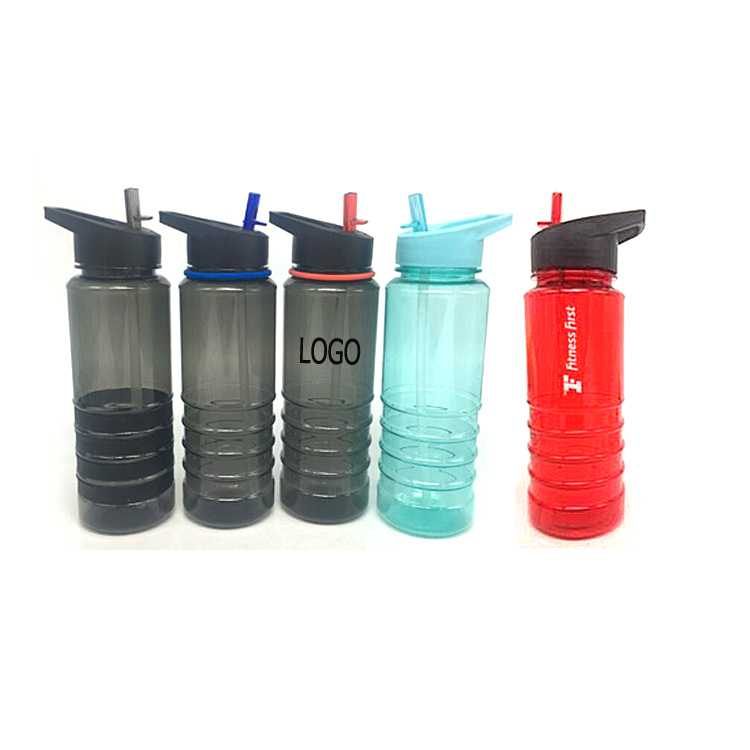27 OZ Plastic Beverage/Sport/Space Bottle With Flip Straw