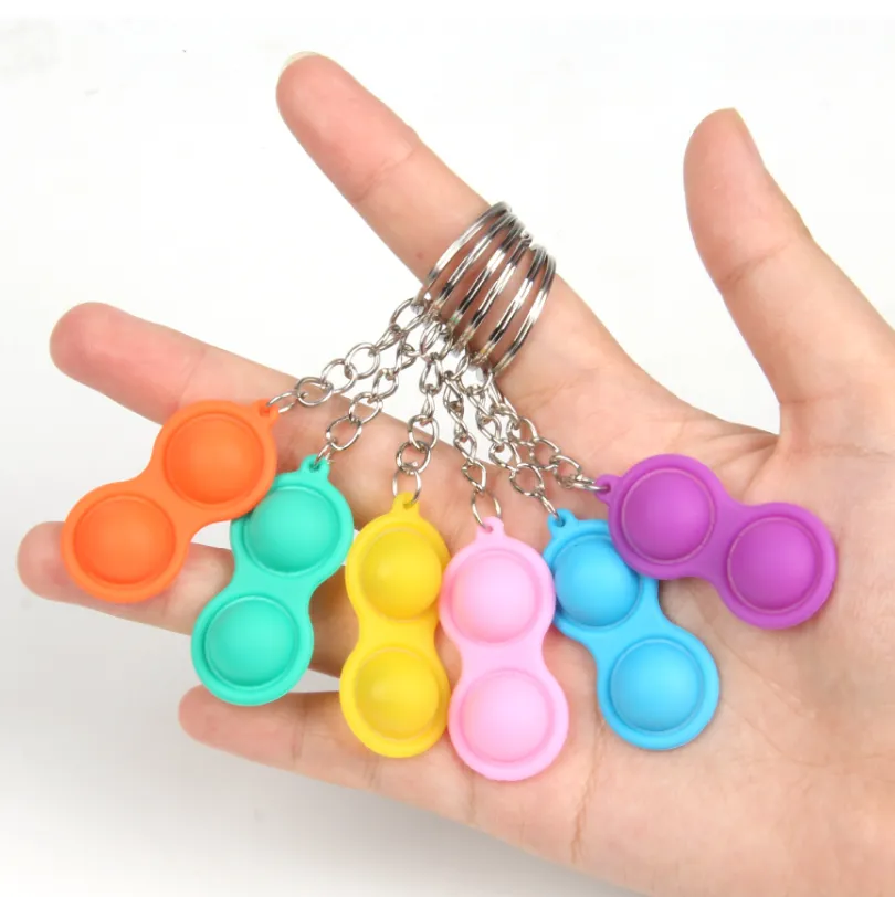Bubble Triangle Push Pop Keychain 7