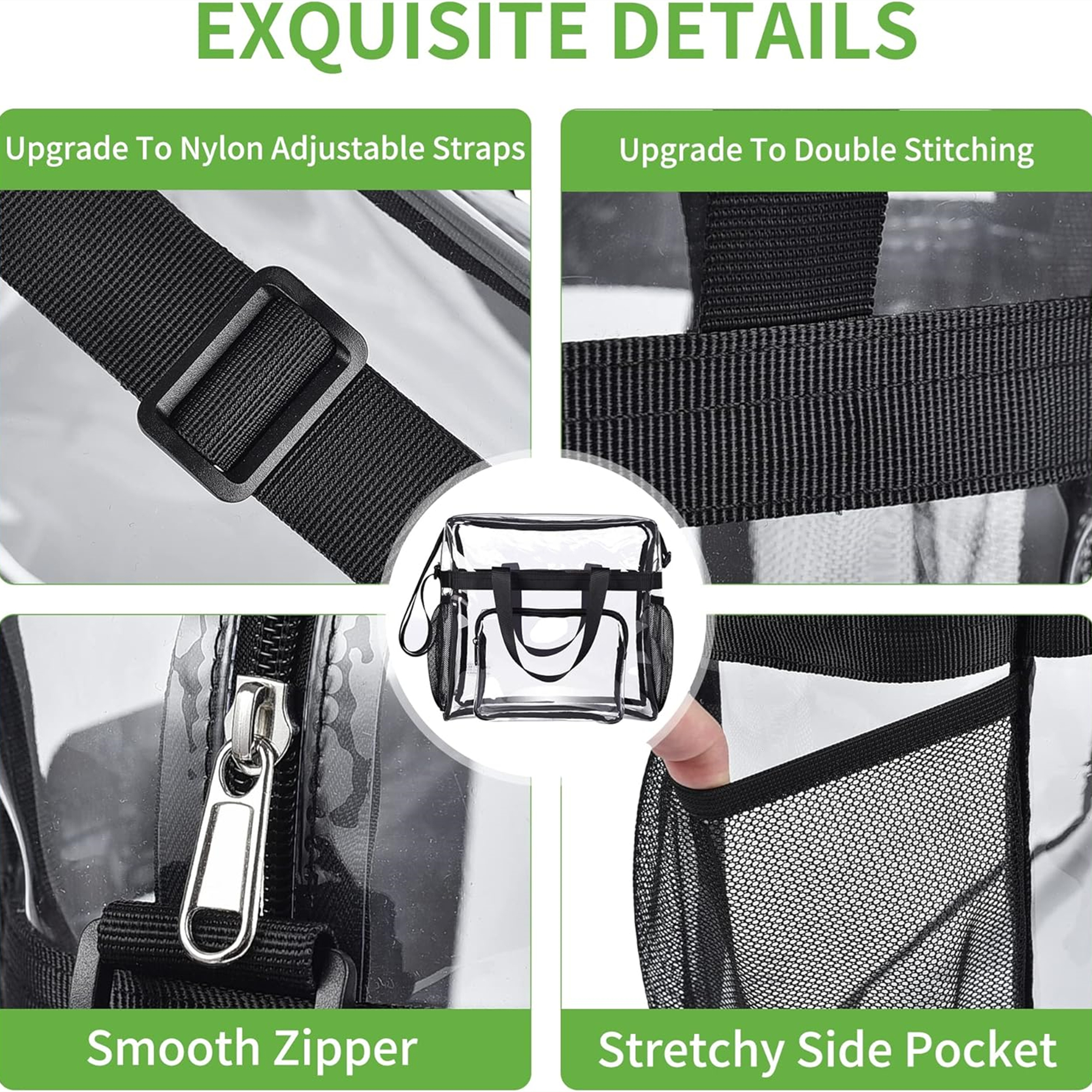 Clear Bag With Reinforced Strap 3
