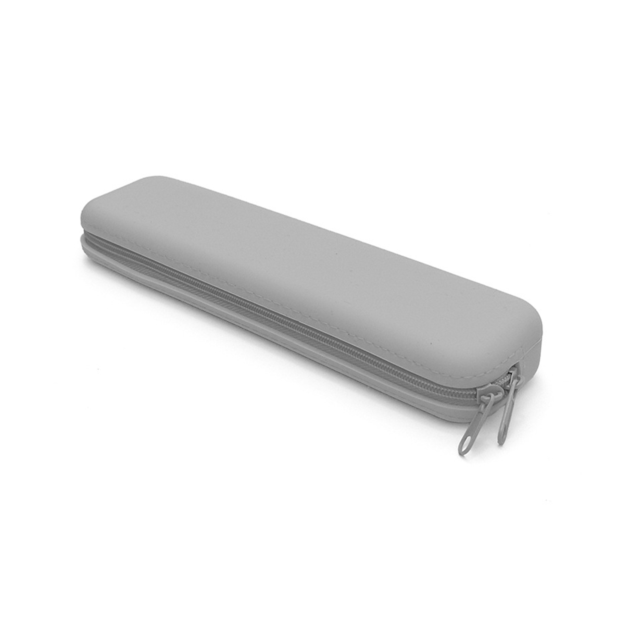 Silicone Pencil Case With Zipper Slim Storage 7.9" Length 8