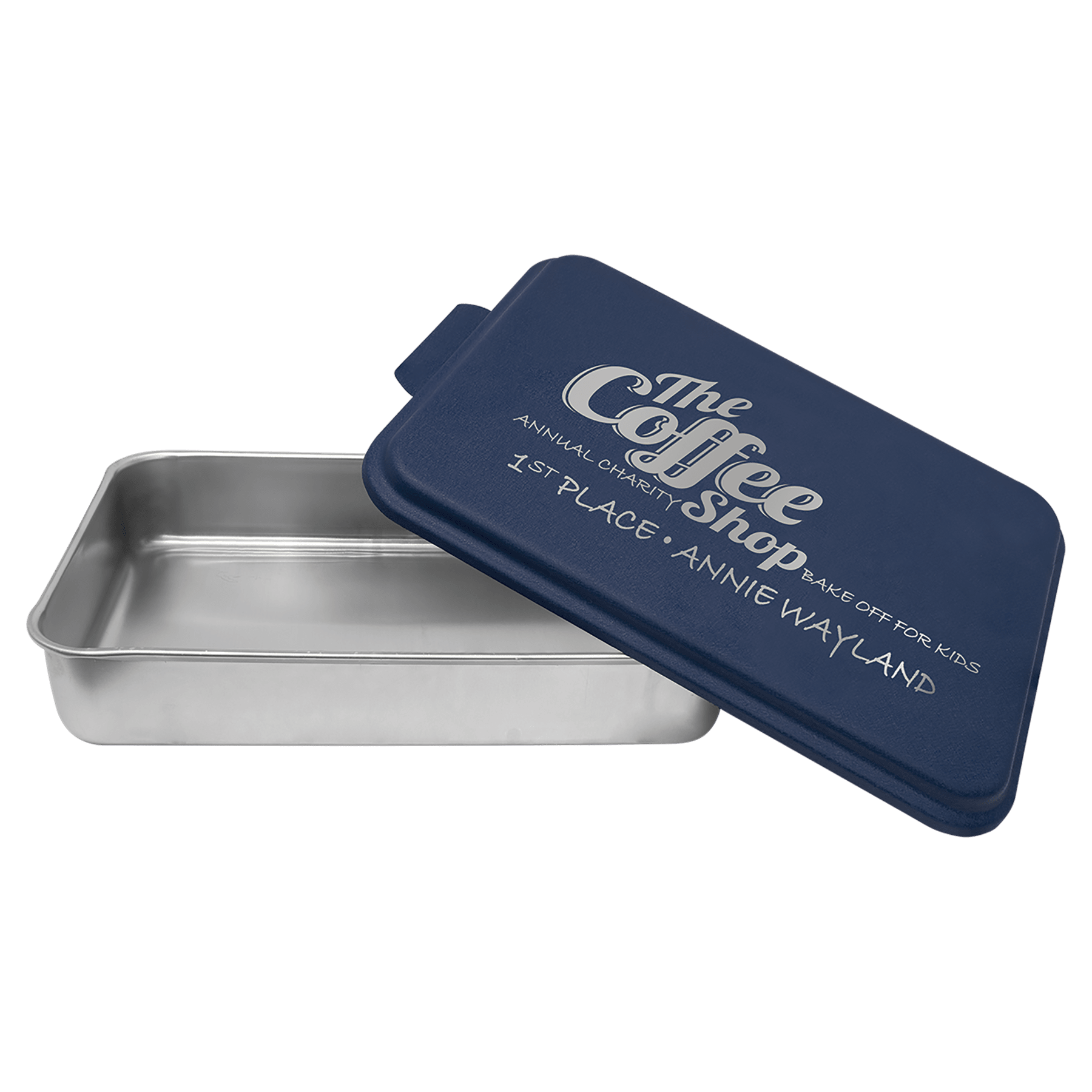 9X13 Aluminum Cake Pan With Powder Coated Engravable Lid 6