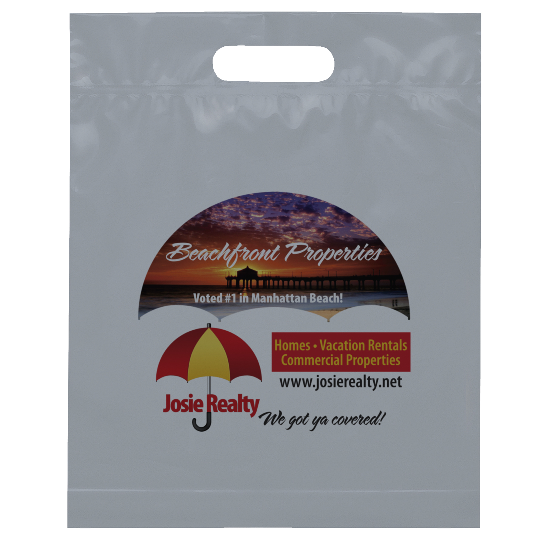 Die Cut Handle Bag - 12W x 15H x 3 - Dynamic Color 4
