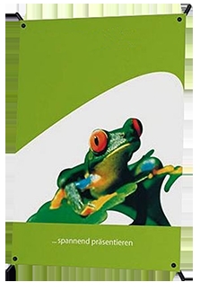 Table Top Spring X Retractable Banner 9.5"x16.5" 1