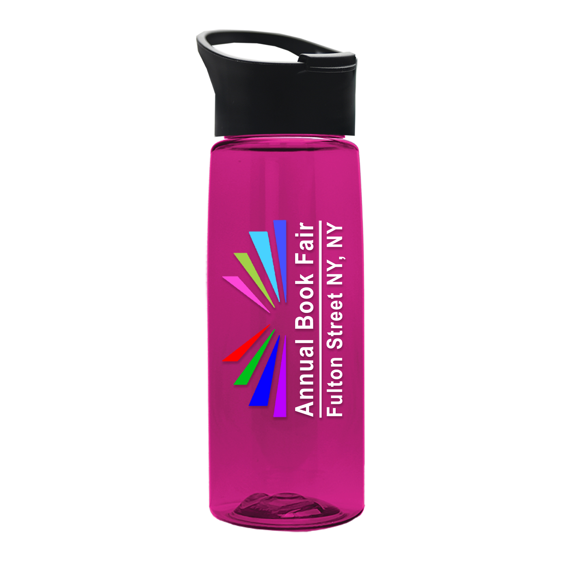 The Flair - 26 oz. Transparent Tritan Bottle with Pop-up and Digital Imprint 9