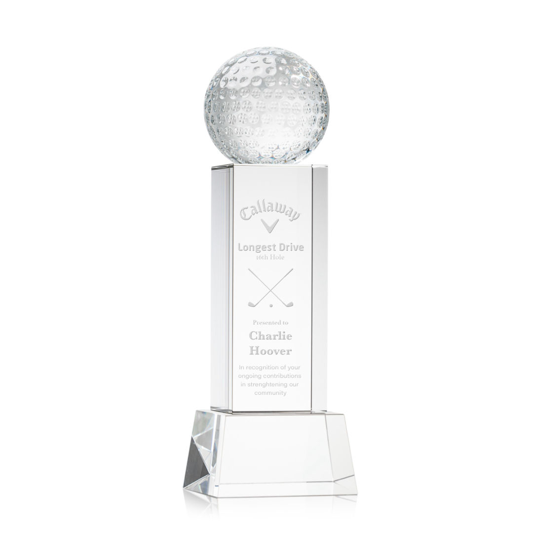 Golf Ball Award on Belcroft Base - Clear 5