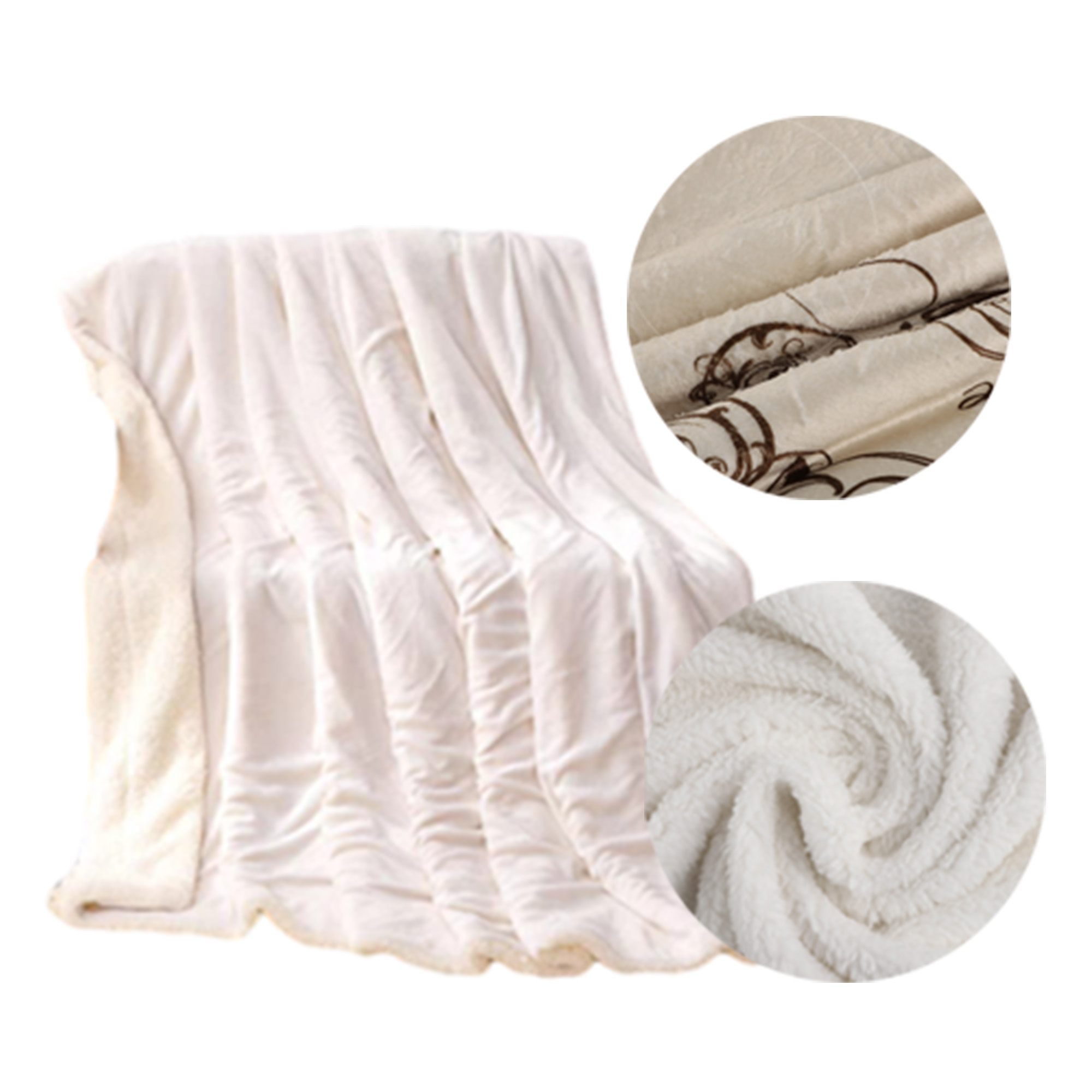 Blanket Fleece Durable Wide Use Double Thickness Woolen 3