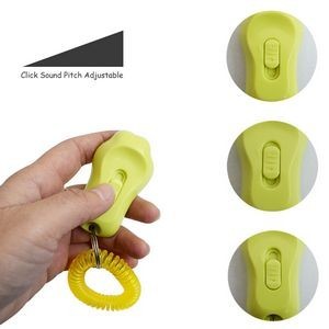 Durable Metal Pet Sound Clicker With Elastic Band 34