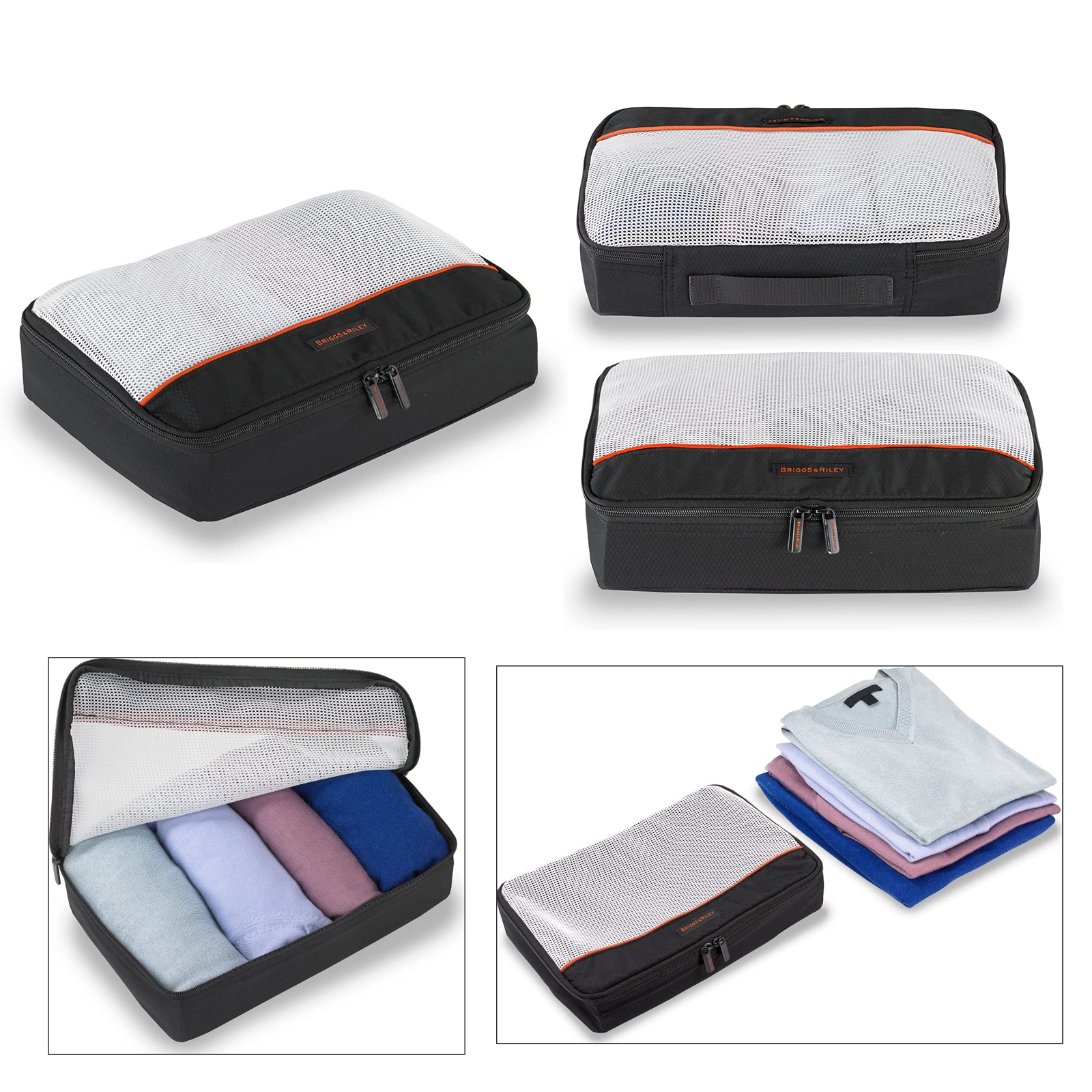 3 Pack Zippered Packing Cubes 2