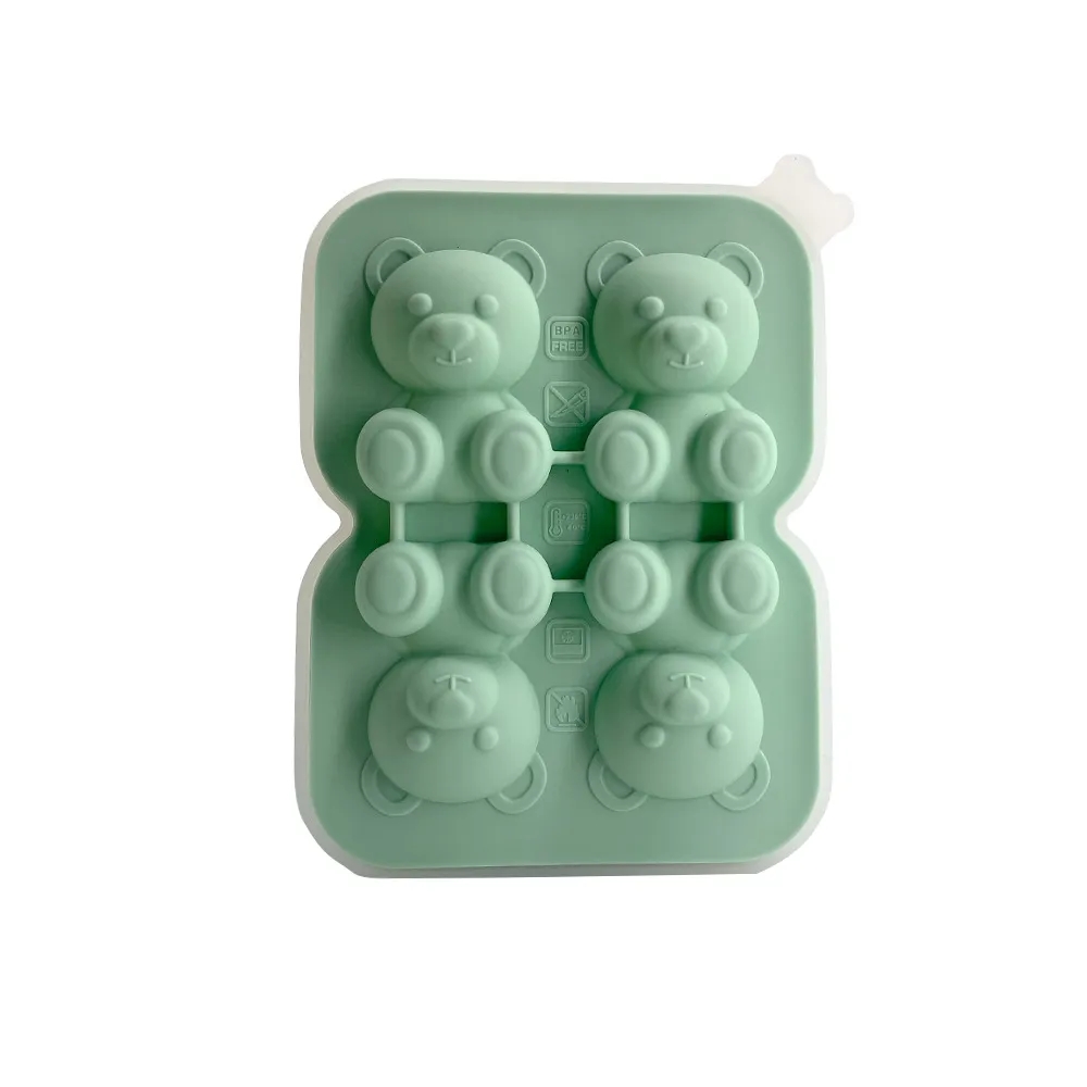 2 Pack Bear Ice Molds/Cube Trays 7