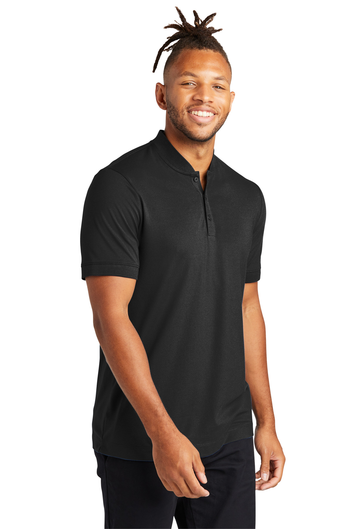 Mercer+Mettle Stretch Pique Henley MM1008 11