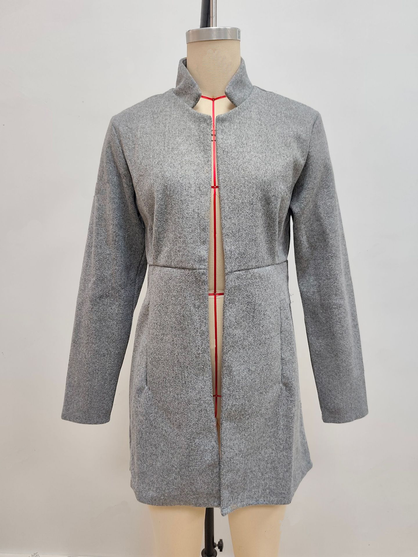 Women's Casual Business Open Front Long Sleeve Blazer Jacket 5