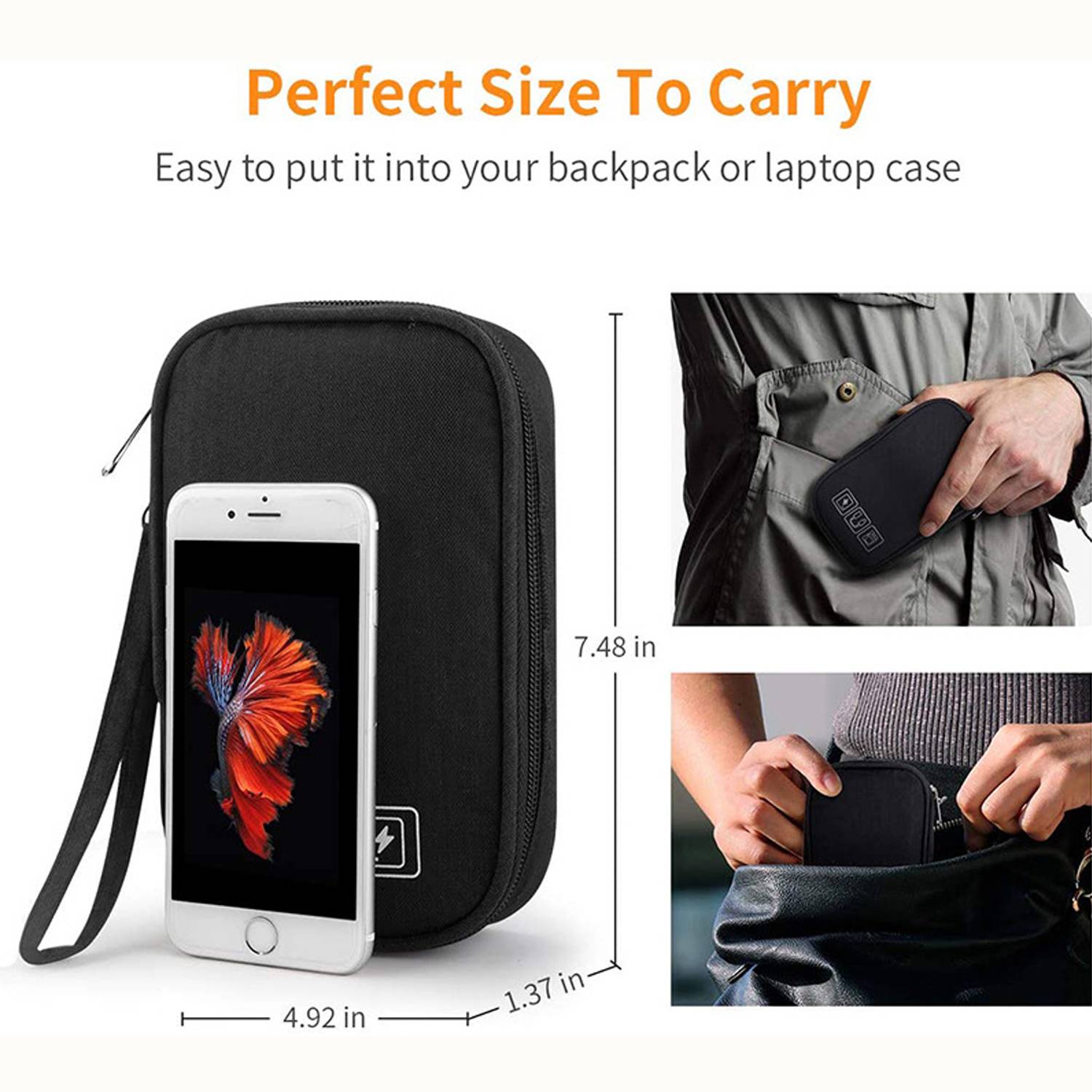 Portable Mini Multifunctional Data Cable Charger Digital Bag 4