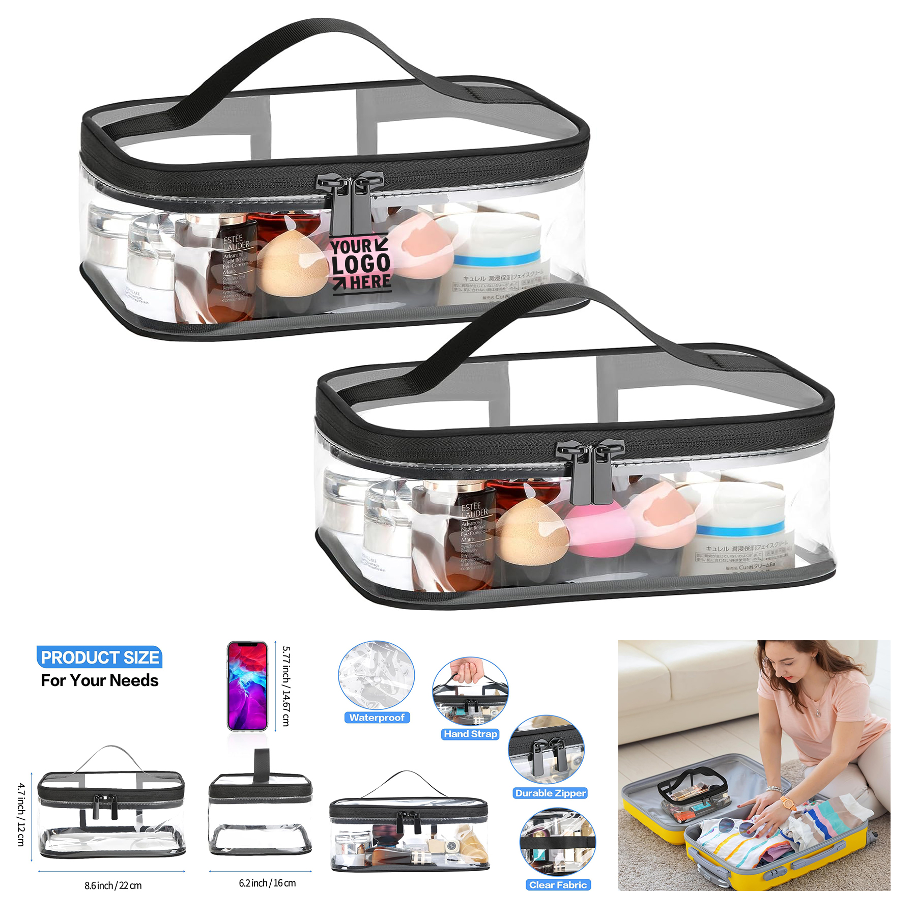 Clear Makeup Bag