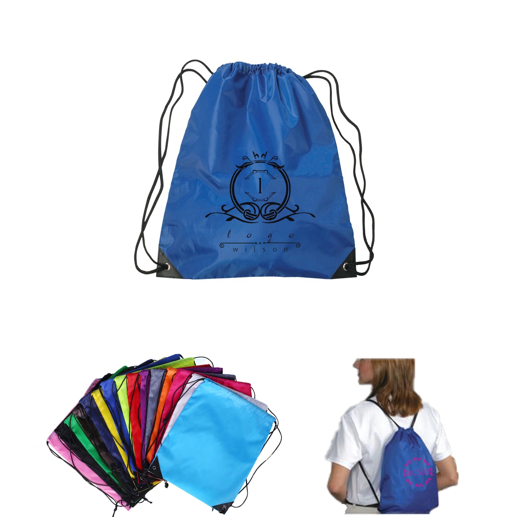 Non-Woven Drawstring Backpack 1