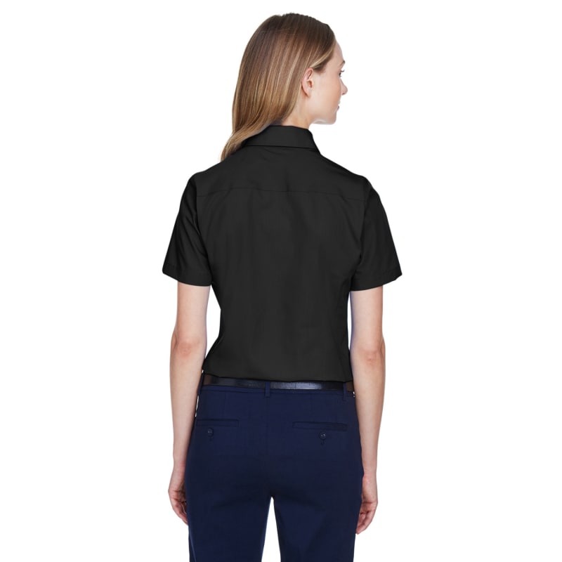 Devon & Jones Ladies' Crown Woven Collection™ Solid Broadcloth Short-Sleeve Shirt 7