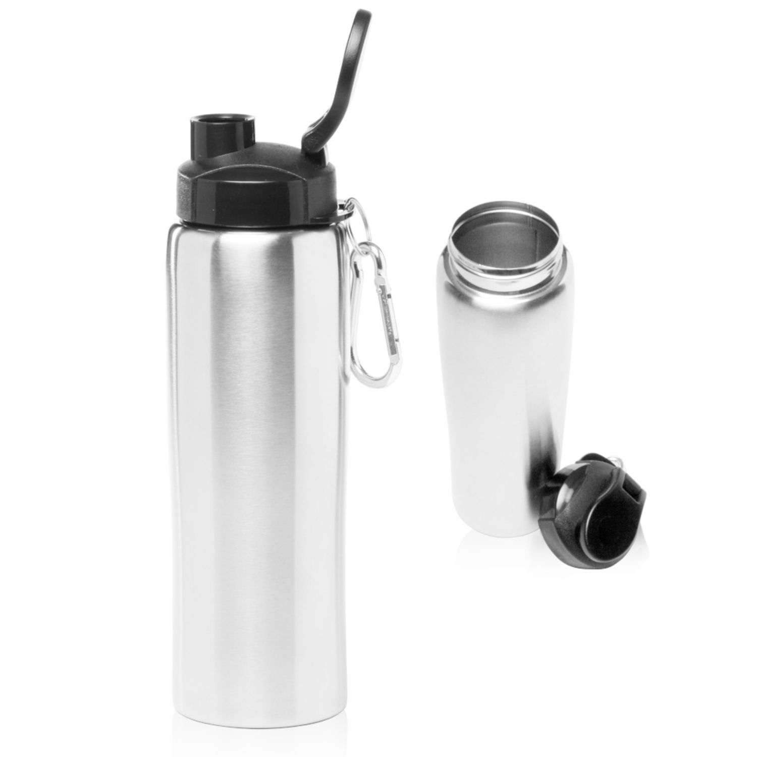 27 oz. BPA free Stainless Steel Sports Bottles w/ Carabiner, custom water bottle with logo imprint 3
