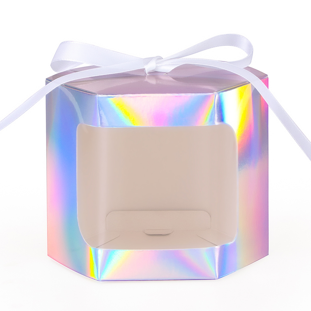 Cowhide Laser Window Paper Box Cake Candy Baking Gift Box 16
