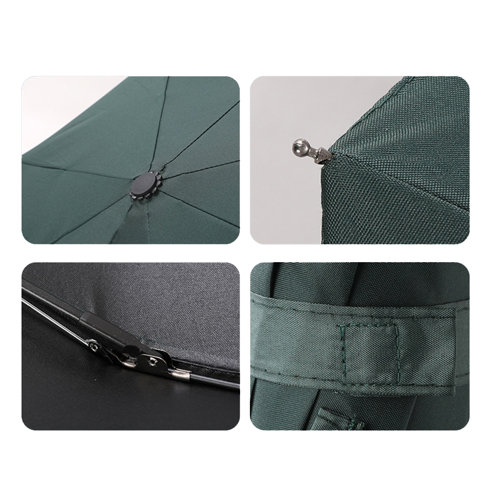 12 Double Ribs Windproof Automatic Folding Travel Umbrella 4