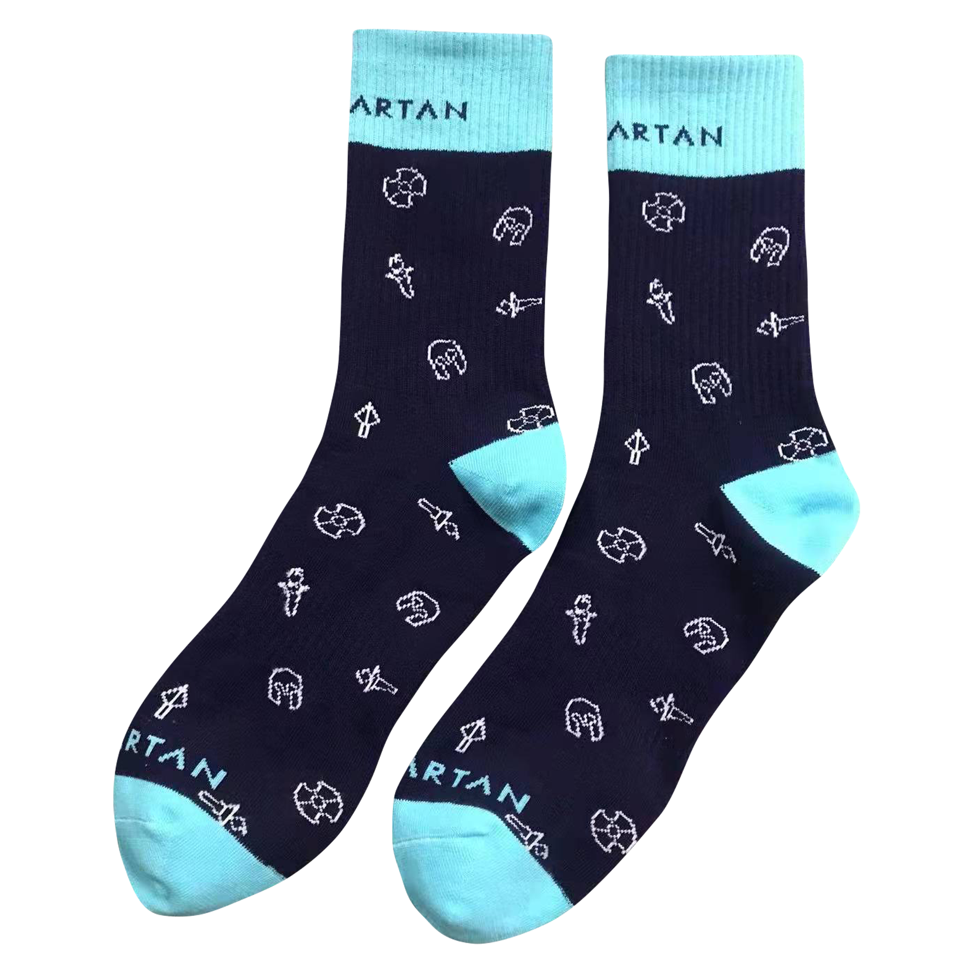 Bamtton™Premium Knit Jacquard Cotton Athletic Crew Socks 8