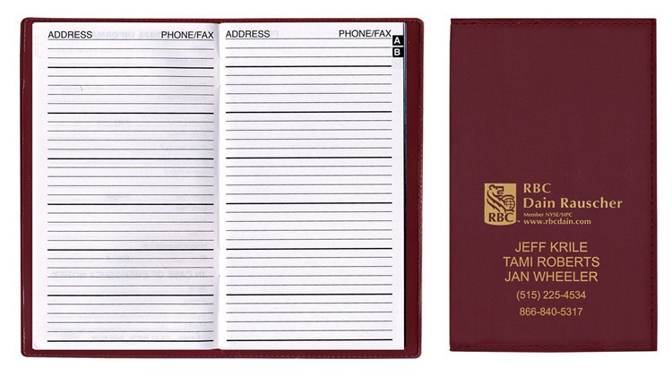 Soft Cover Vinyl Sewn Ireland Address Book 5