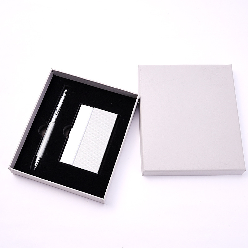 2-Piece Office Gift Set Metal Signature Pen and Card Case 8