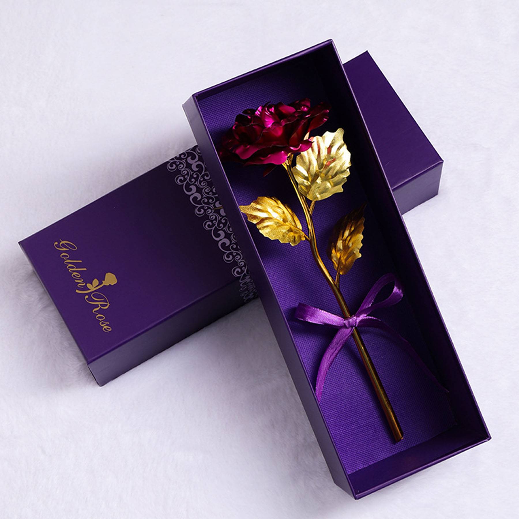 Artificial Rose Flower Vase Womens Gifts for Mothers Day 3