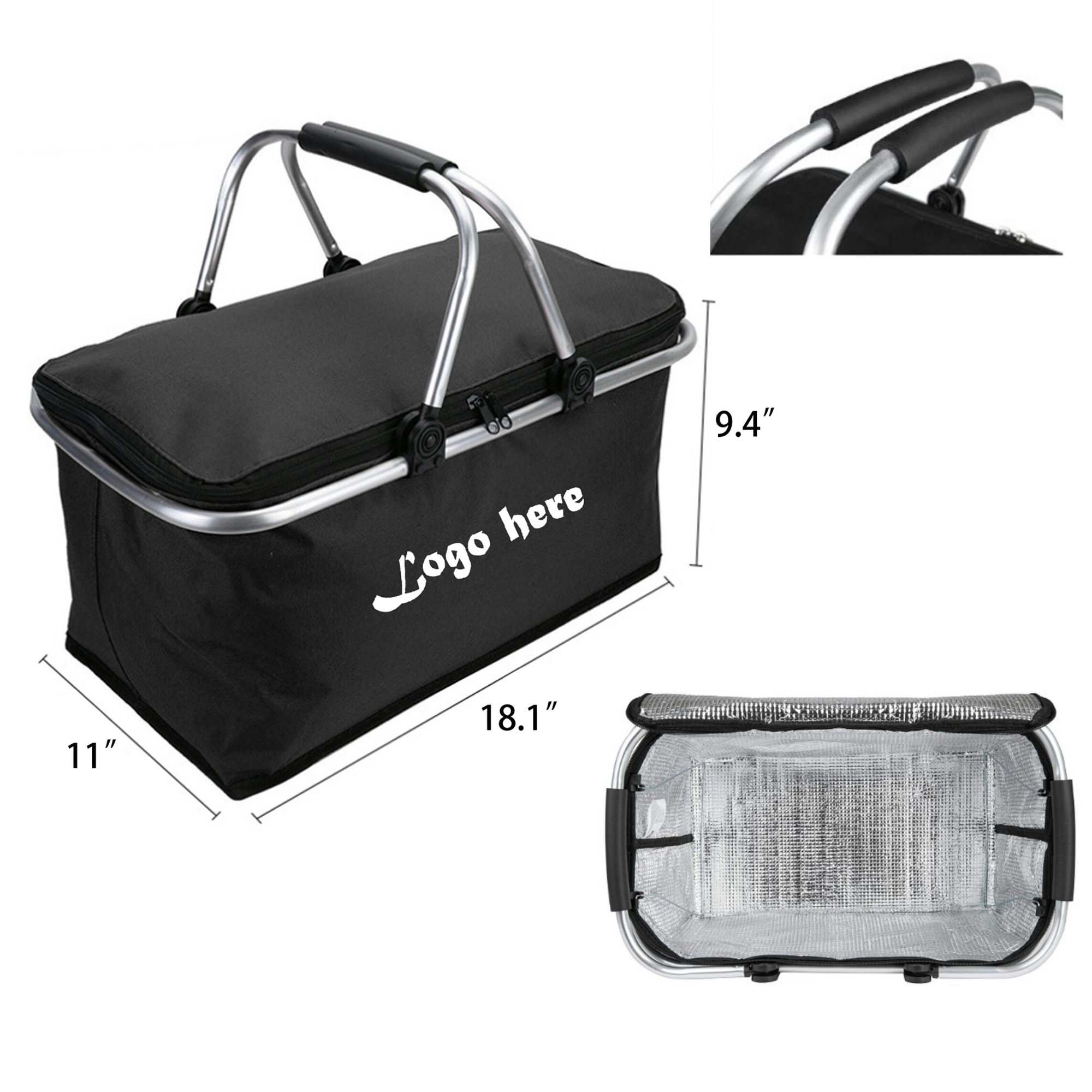 Insulated Collapsible Picnic Basket 8