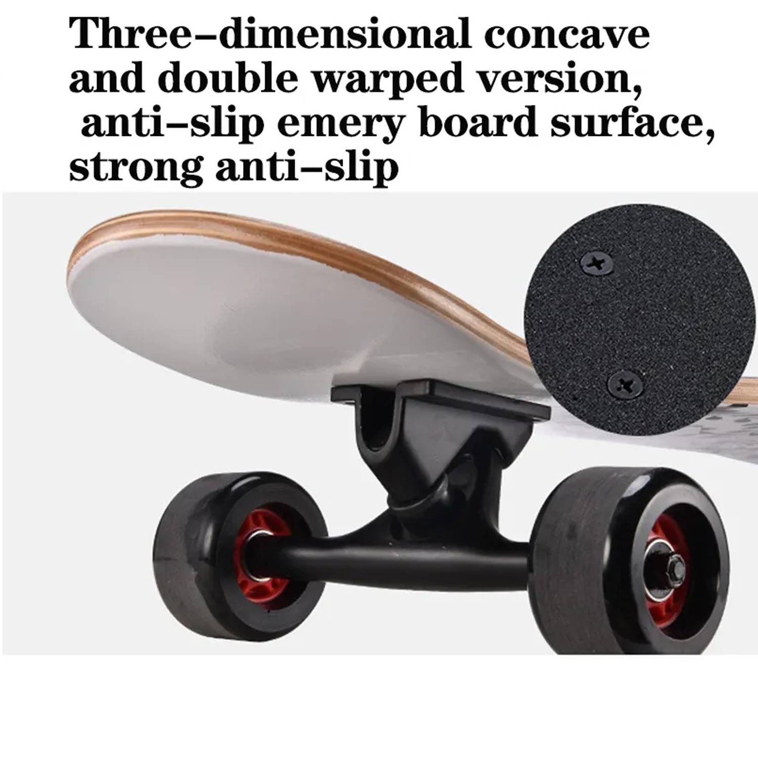 42" Kids Adults Maple Wood PU Wheels Longboard Skateboard 1