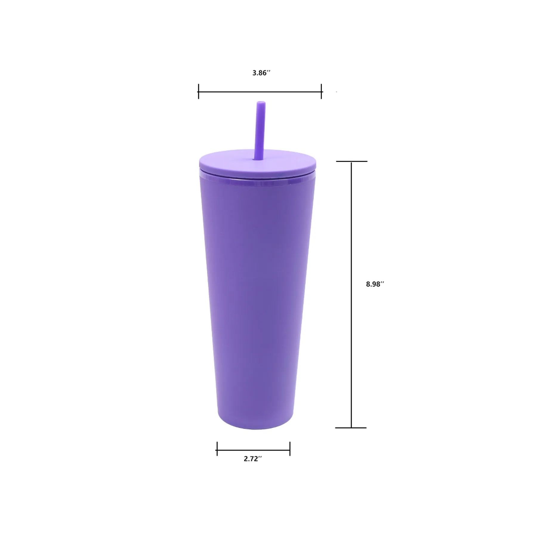 Plastic Double Wall Tumbler 25oz 5