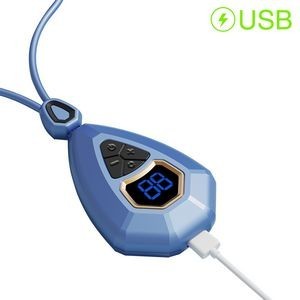 Lanyard Controlled Electric Pulse Neck Massager With Magnetic Electrode Pads 12