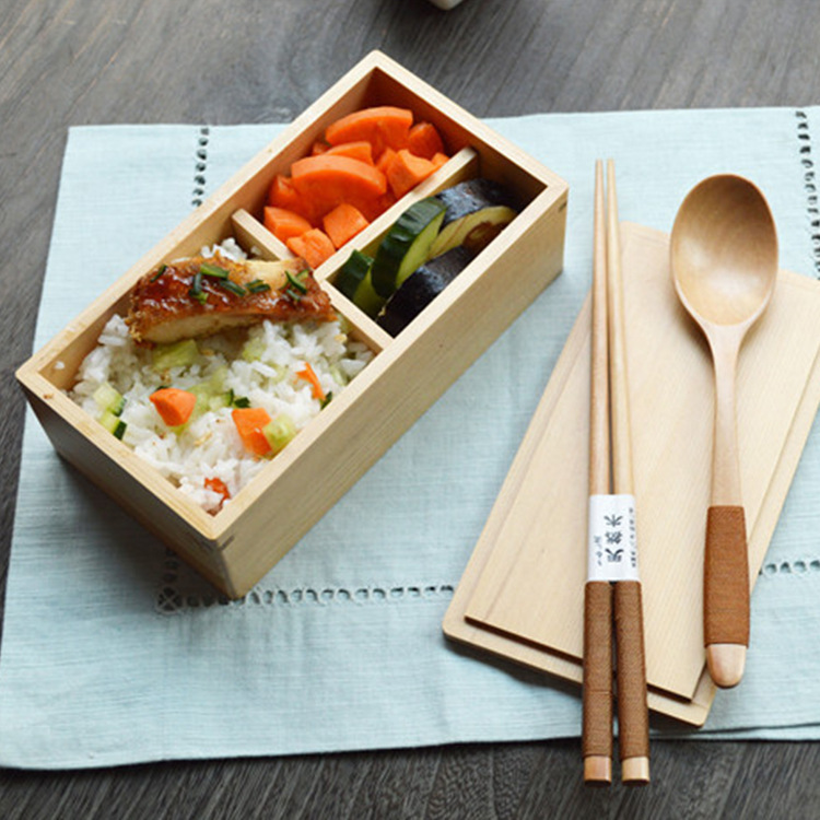 Rectangle Wooden Lunch Box 1