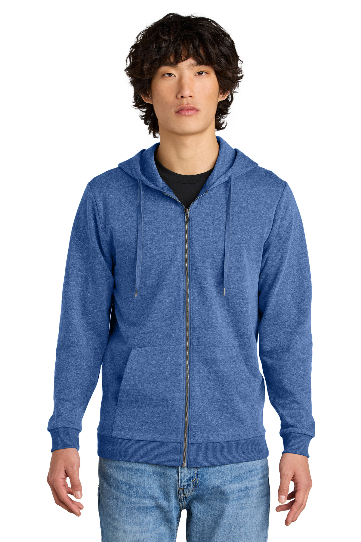 District Perfect Tri Fleece Full-Zip Hoodie DT1302 21