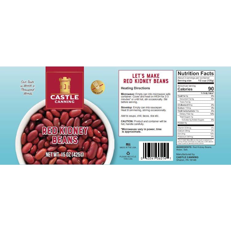 Canned Red Kidney Beans - Full Pallet 2