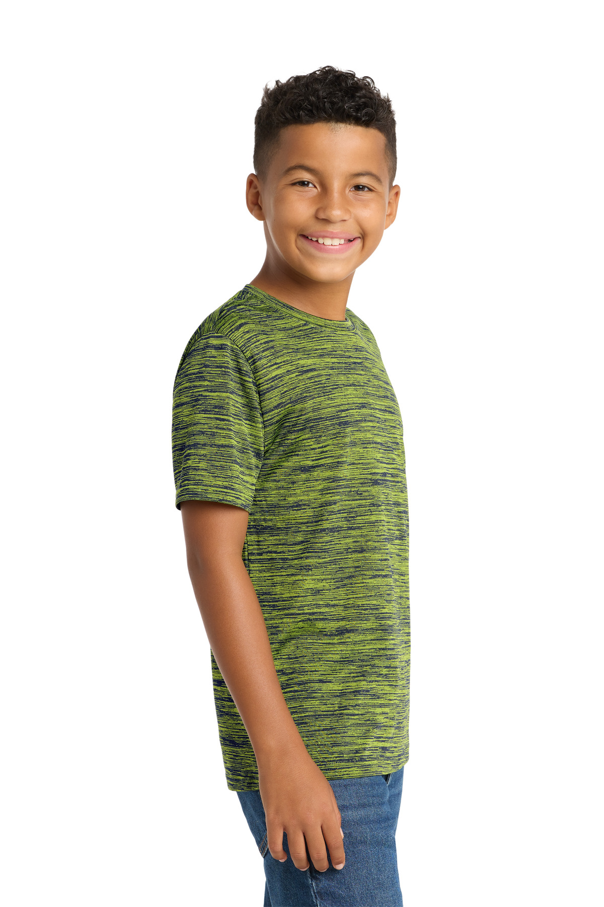 Sport-Tek Youth PosiCharge Electric Heather Tee. YST390 40