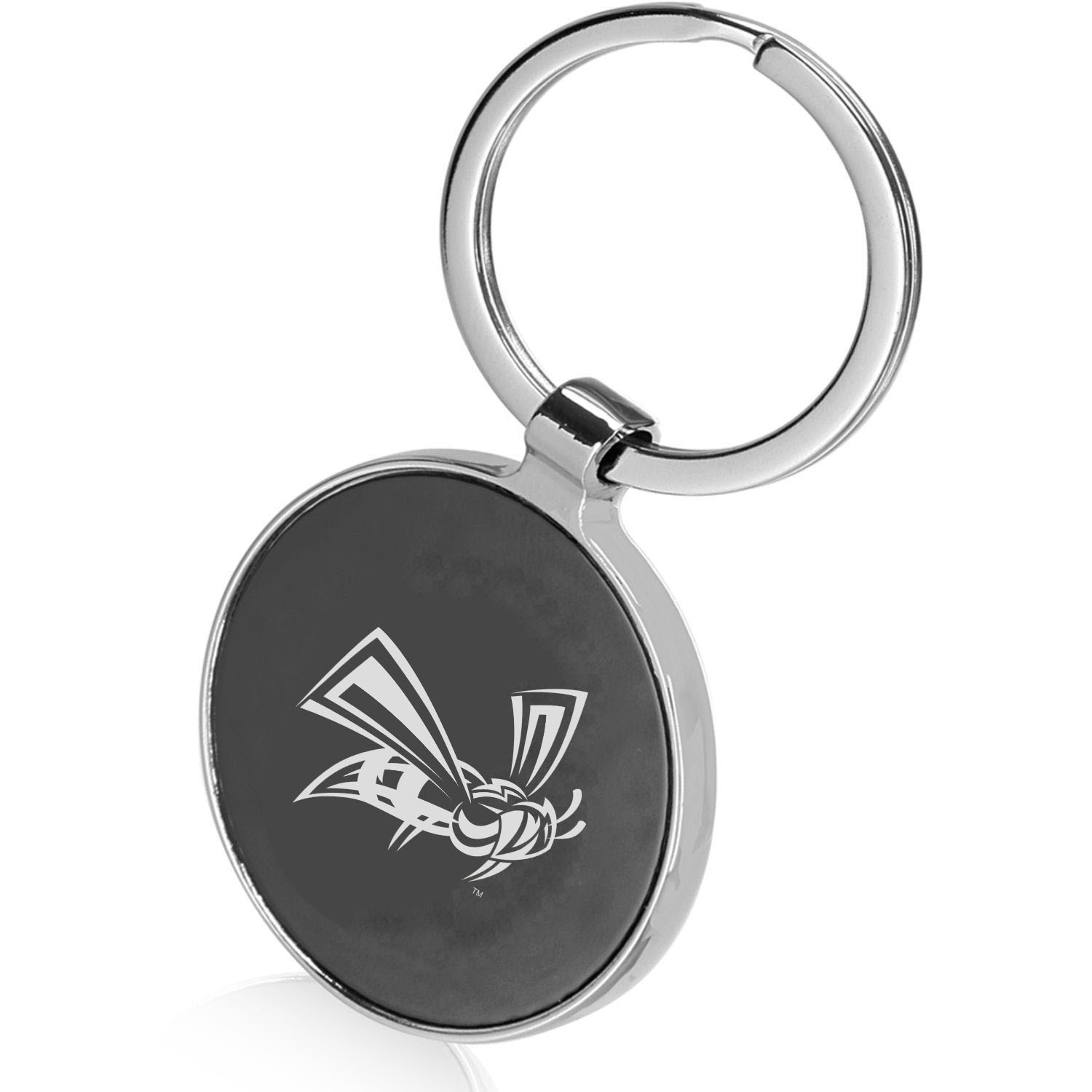 Black Round Keychains 1