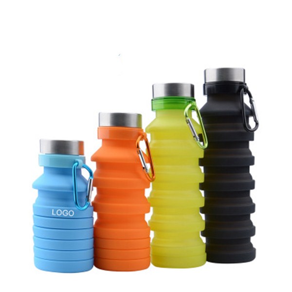 Collapsible Water Bottle,Reuseable BPA Free Silicone Bottles 2