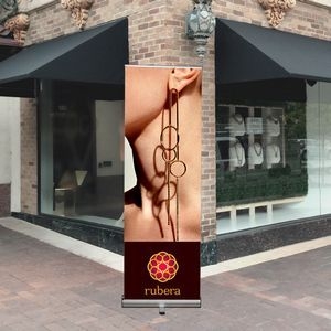 Standard Retractable Kit, Premium Film Retractable Banner Stand, 24" x 73" 9