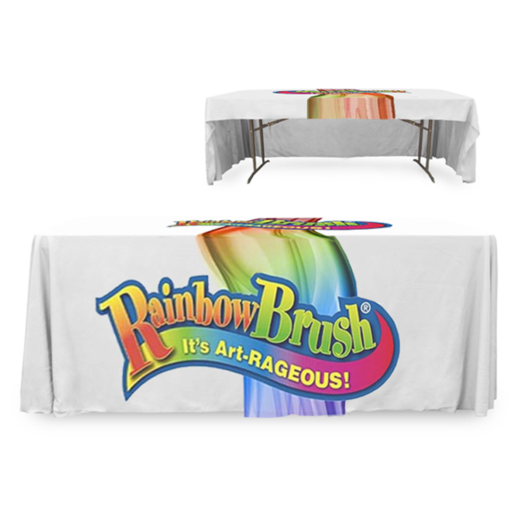 6 ft. 3 Sided PolyKnit Table Cover (Dye Sub Full Cloth) 2