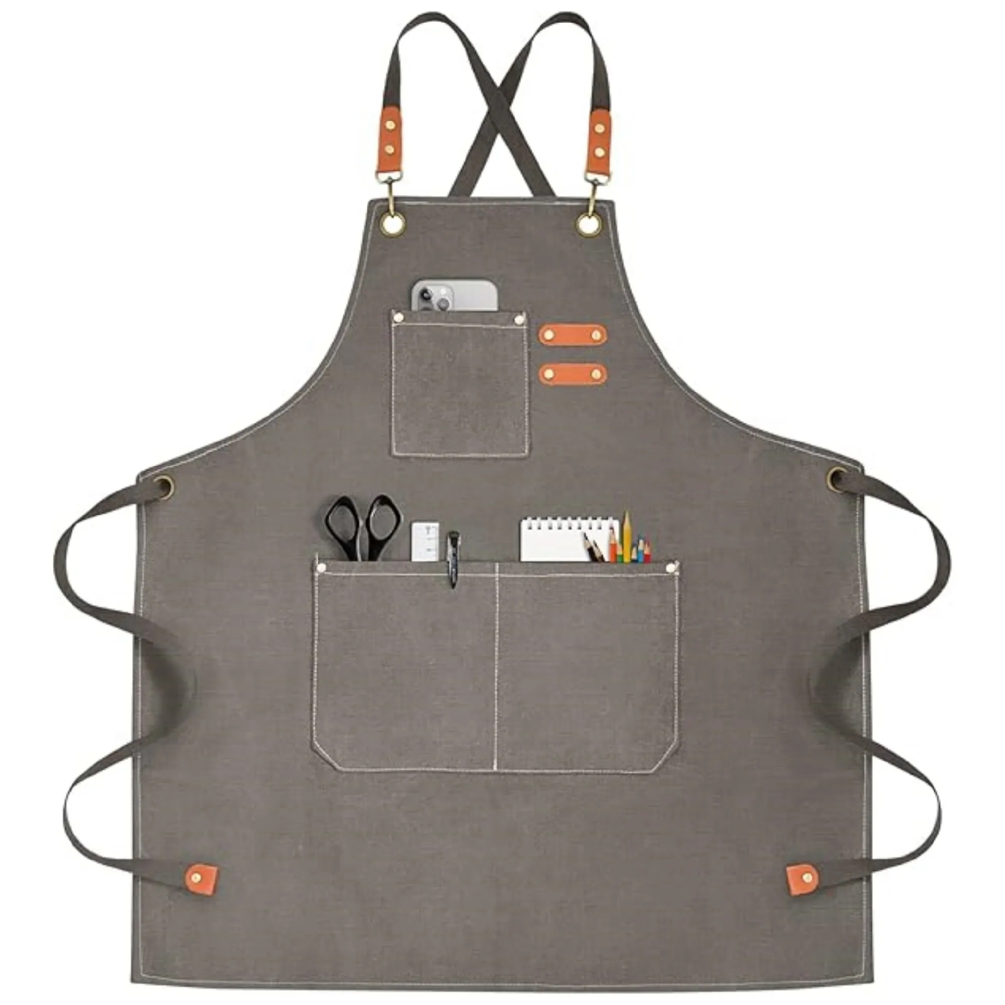Heavyweight Canvas Cross-Back Apron 17