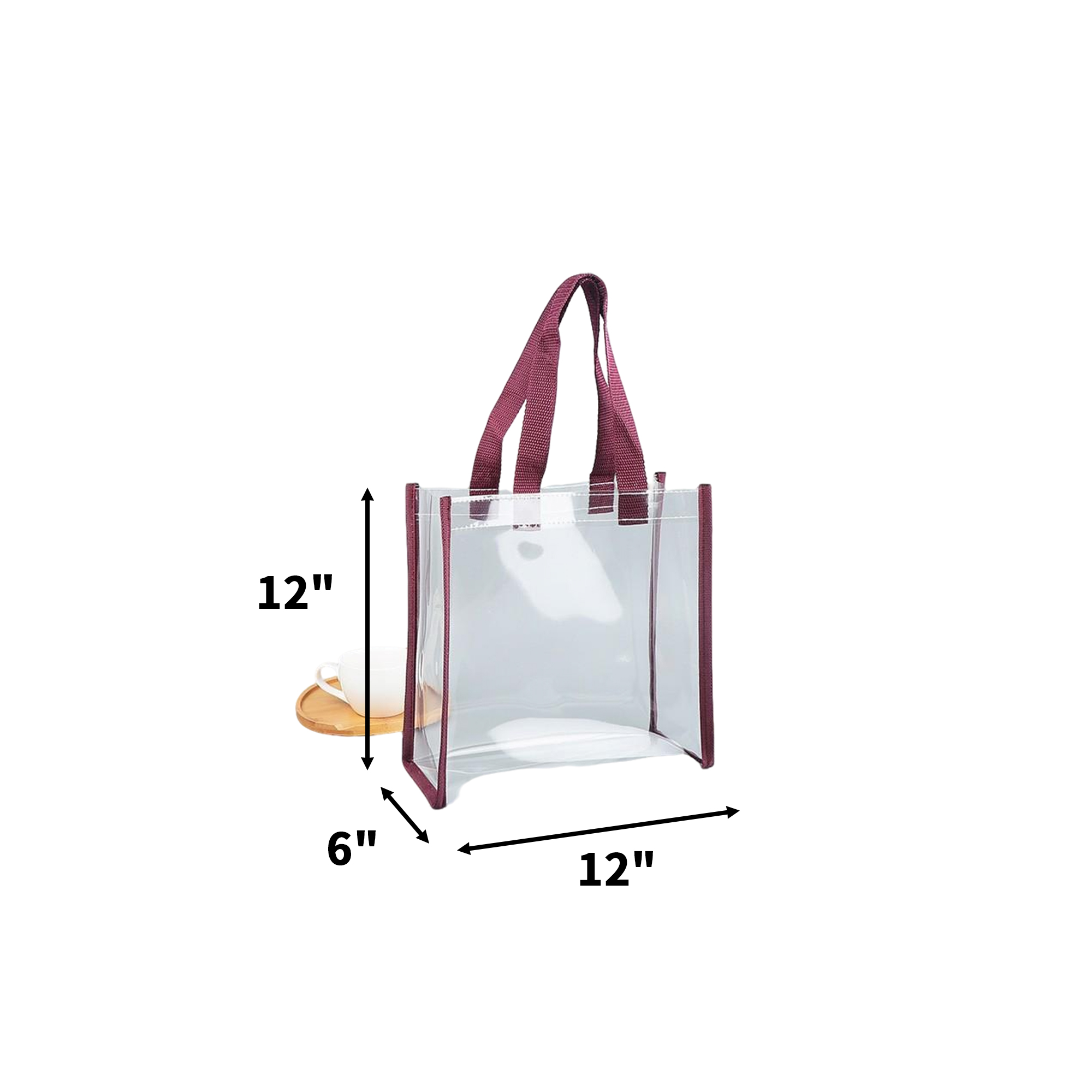 Clear Stadium Tote Bag With Handles 18