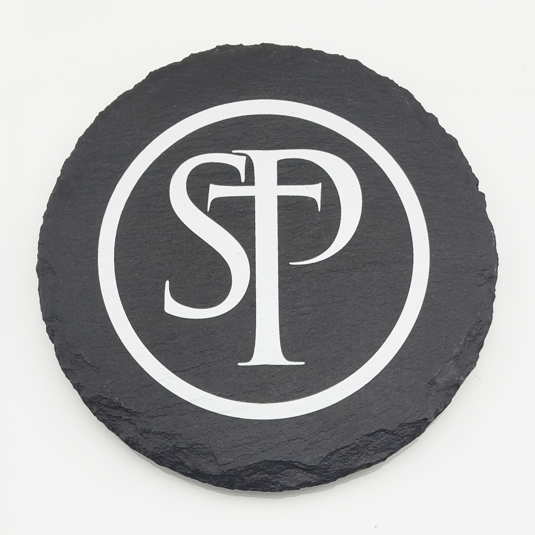 Slate Round Coasters with Full Color Imprint 1
