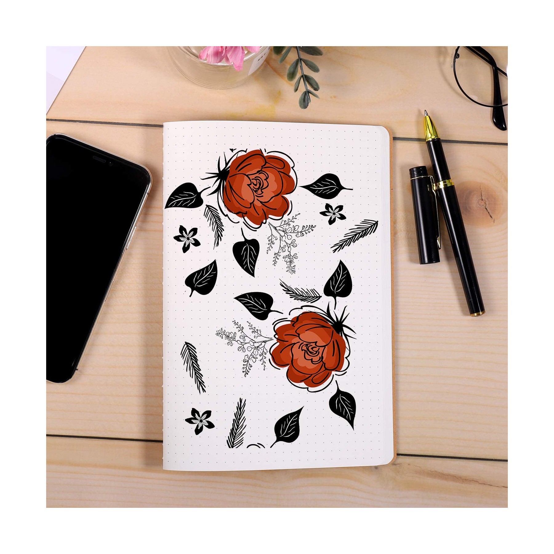 A5 Size Dot Grid Kraft Paper Notebooks 2