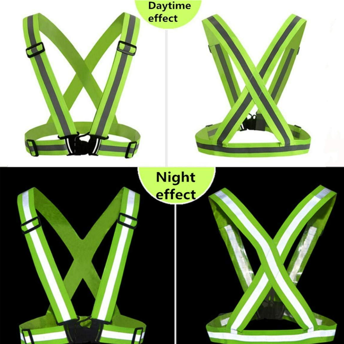 Adjustable Reflective Safety Harness Straps Belt Custom 9