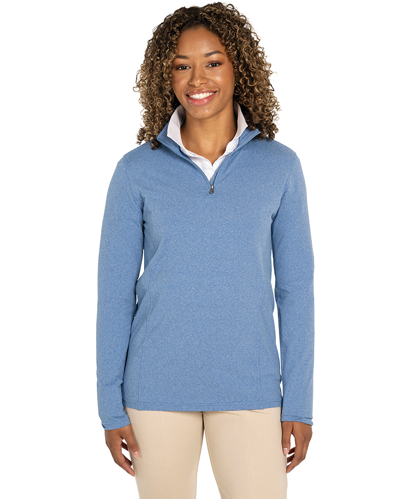 Women's Heathered Eco-Logic Stretch Quarter Zip 39