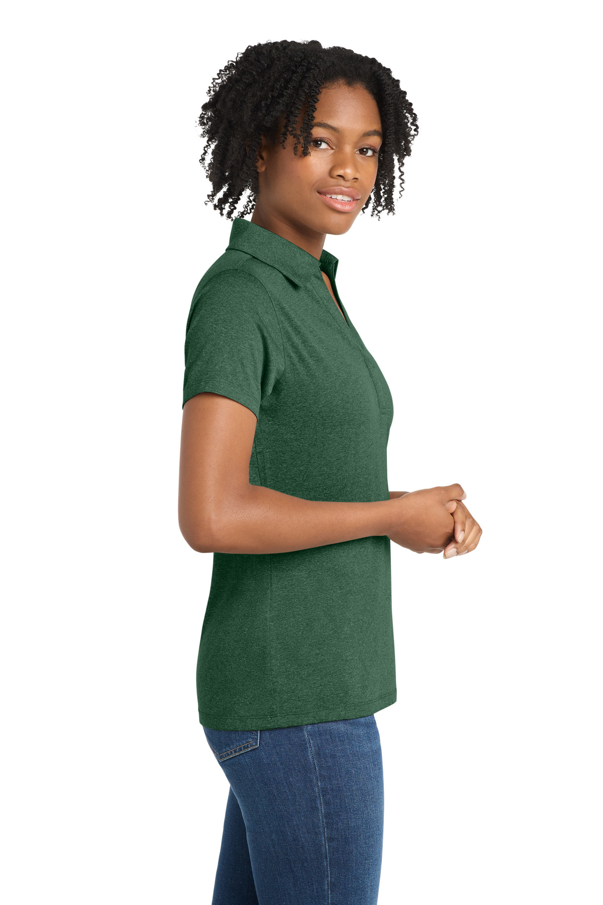 Sport-Tek® Ladies' Heather Contender™ Polo 21